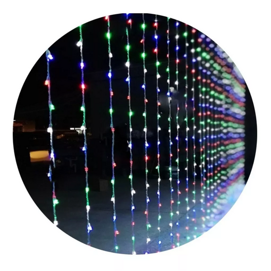 Luces de cortina de 4 colores 3x2 metros